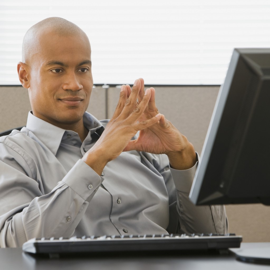 Man at computer