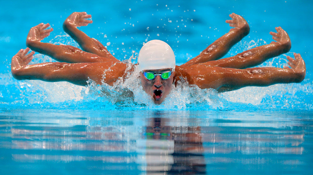 Olympic Swimmer Six Arms