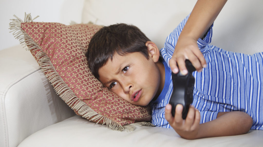 Boy Playing Video Games