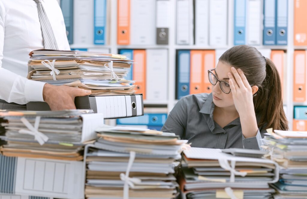 Overwhelmed with paperwork
