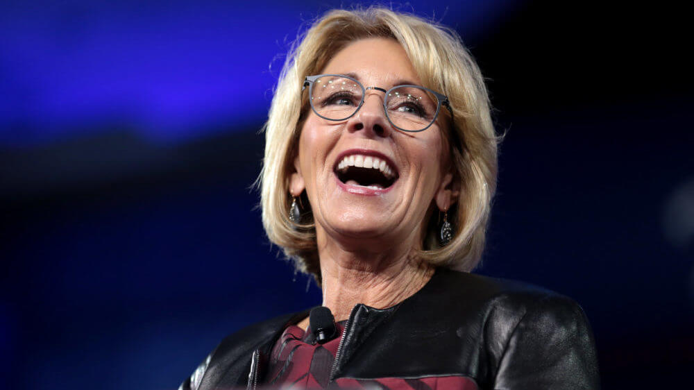 Betsy DeVos Laughing