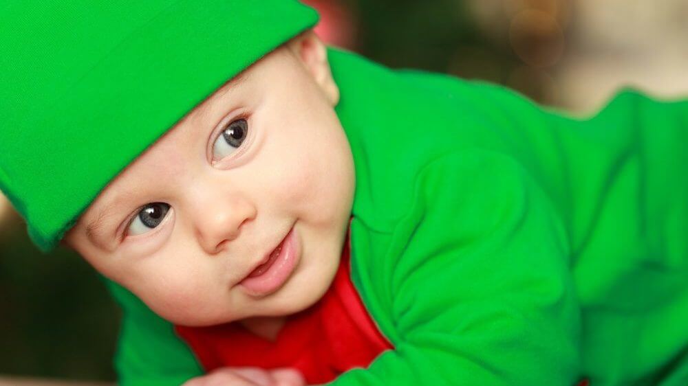 Baby-in-Elf-Costume