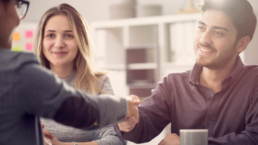 Insurance Agent Shaking Hands