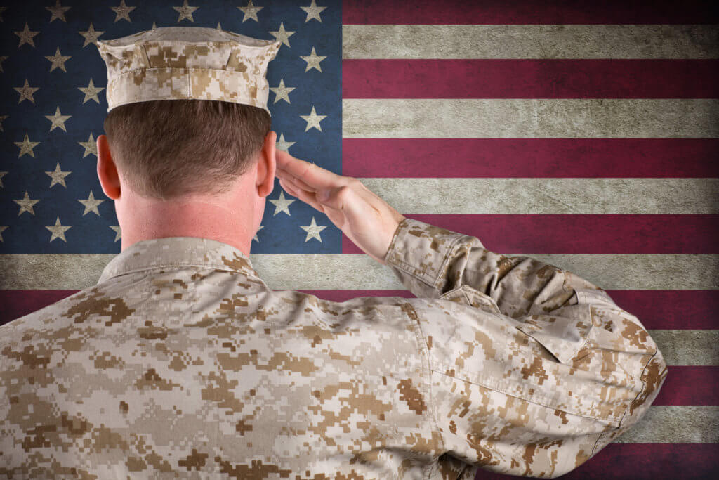 Marine Salute Flag