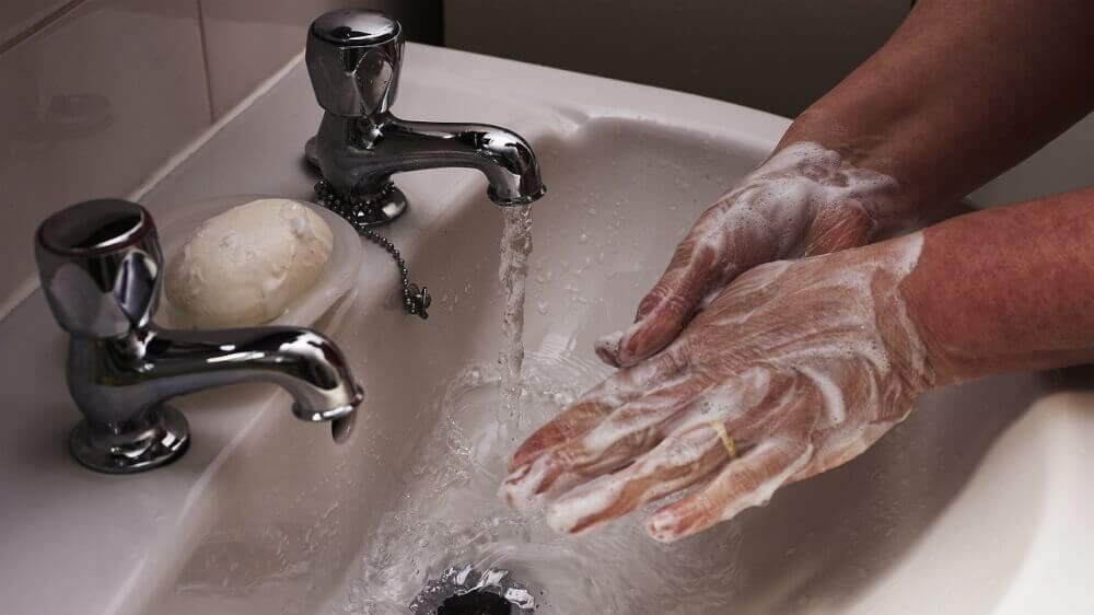 Washing hands