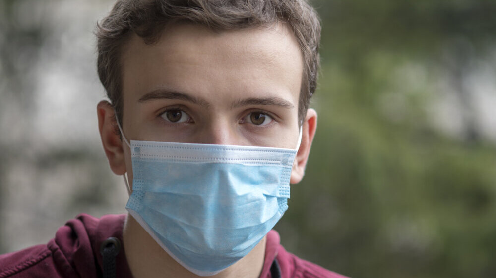 Man Wearing Mask