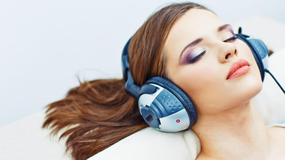 Sleeping with headphones