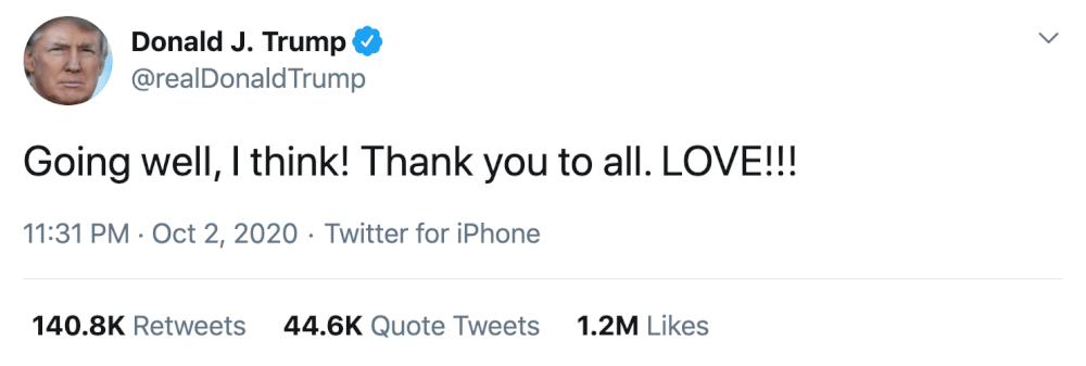 Donald Trump Tweet