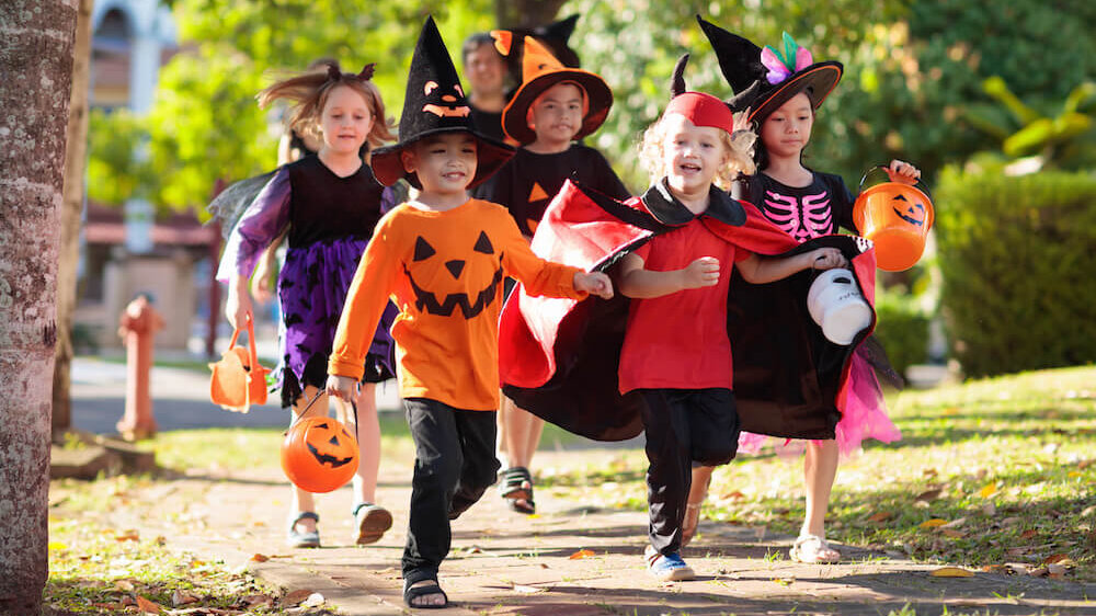 Kids trick or treating