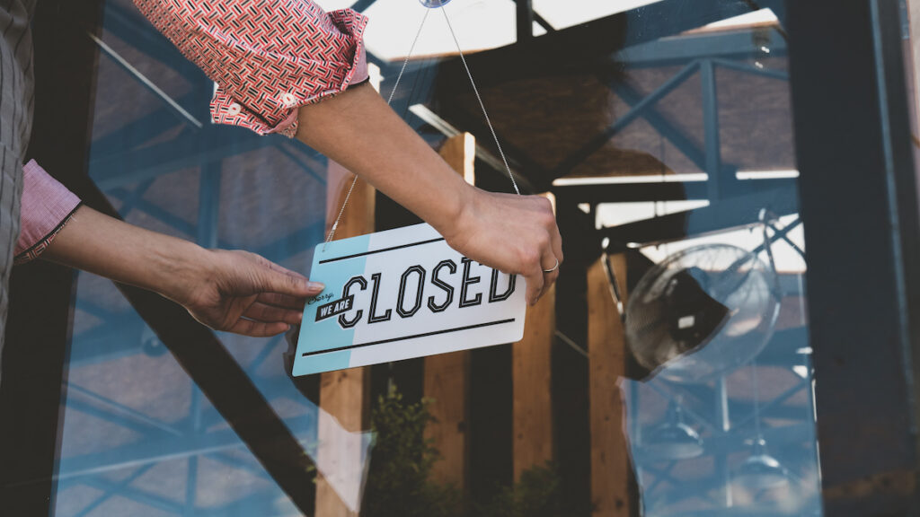 Small Business Closed Sign